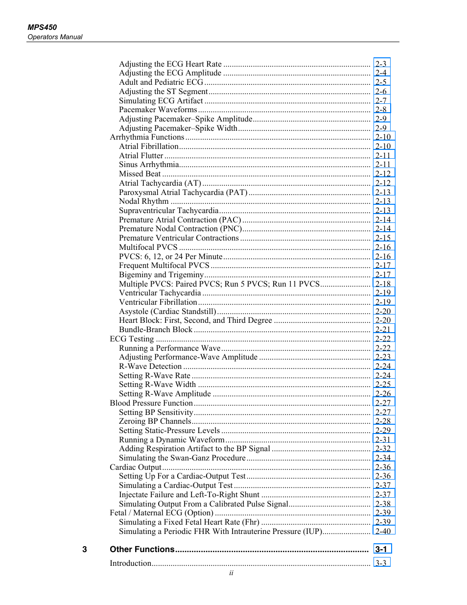 Fluke Biomedical MPS450 User Manual | Page 8 / 126