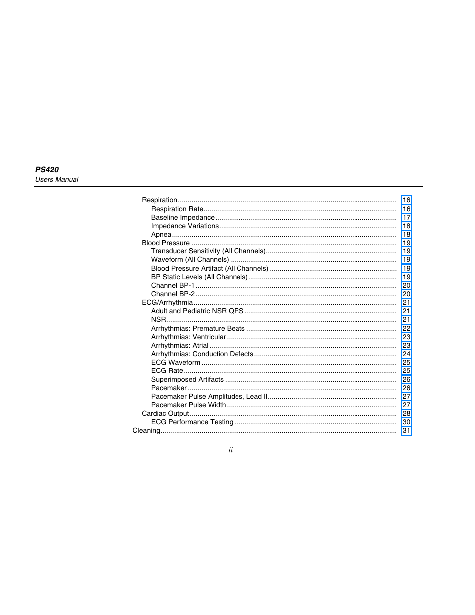 Fluke Biomedical PS420 User Manual | Page 8 / 42
