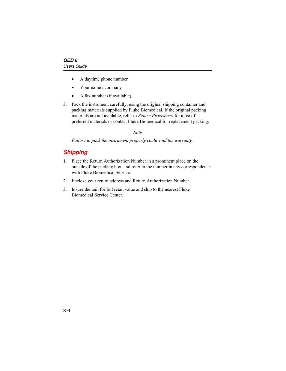 Fluke Biomedical QED 6 User Manual | Page 72 / 72