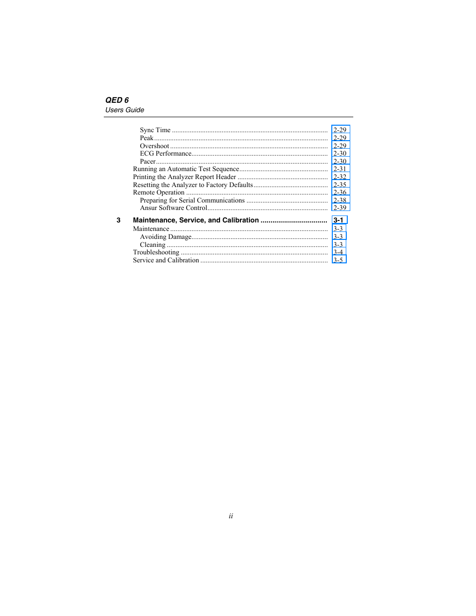 Fluke Biomedical QED 6 User Manual | Page 8 / 72