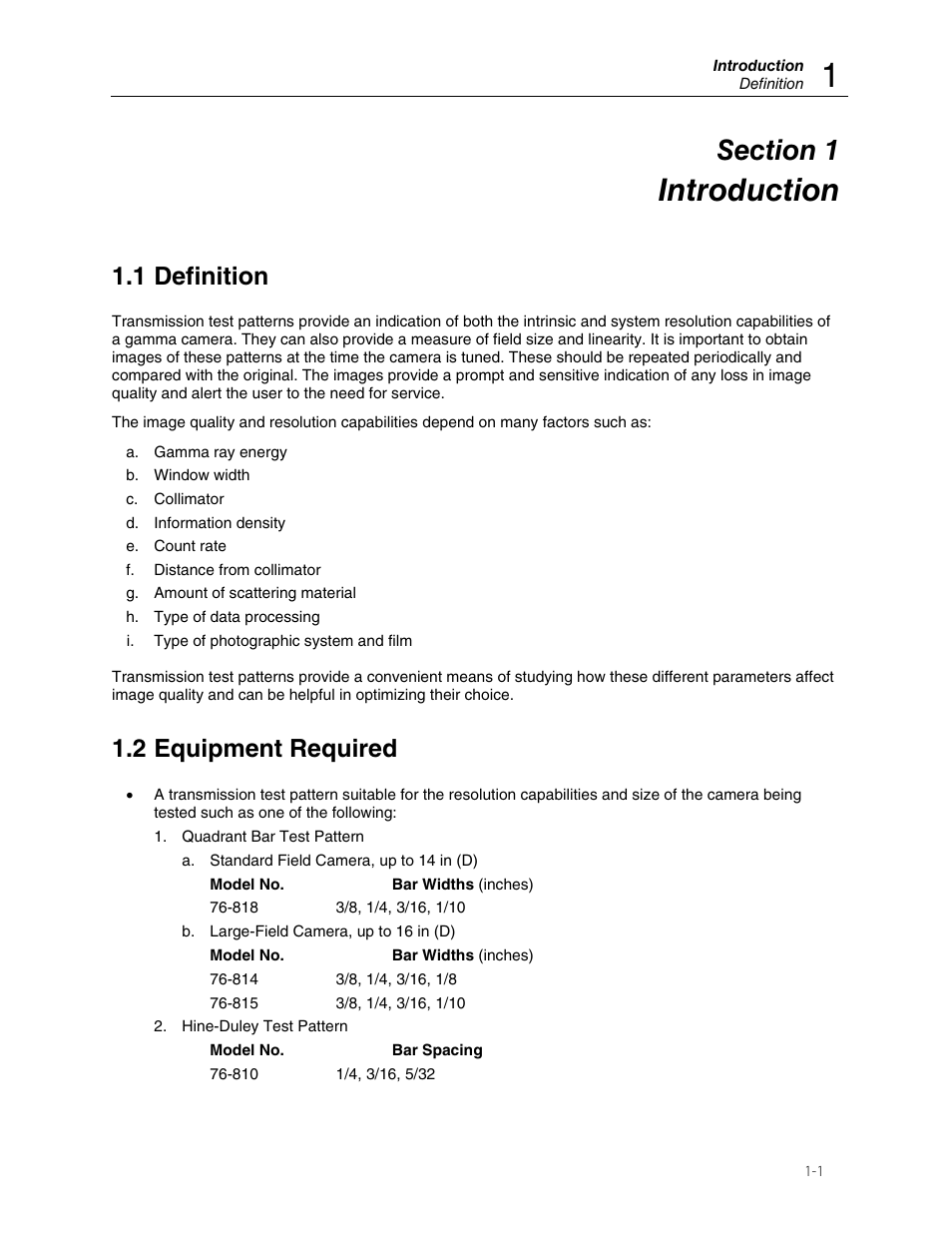 Introduction, 1 definition, 2 equipment required | Fluke Biomedical 76-810 User Manual | Page 5 / 10