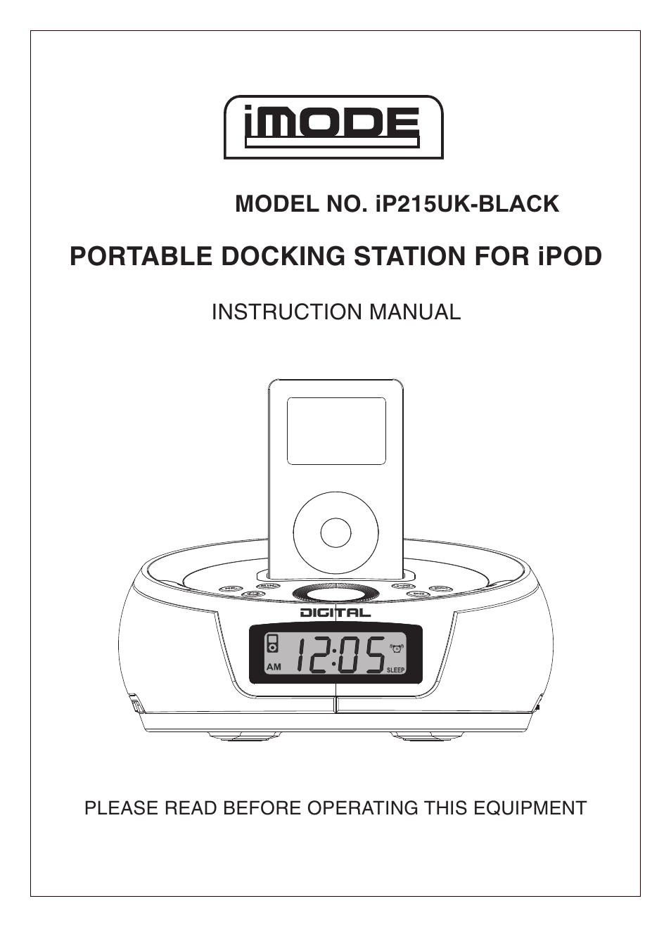 Curtis iP215UK-BLACK User Manual | 7 pages