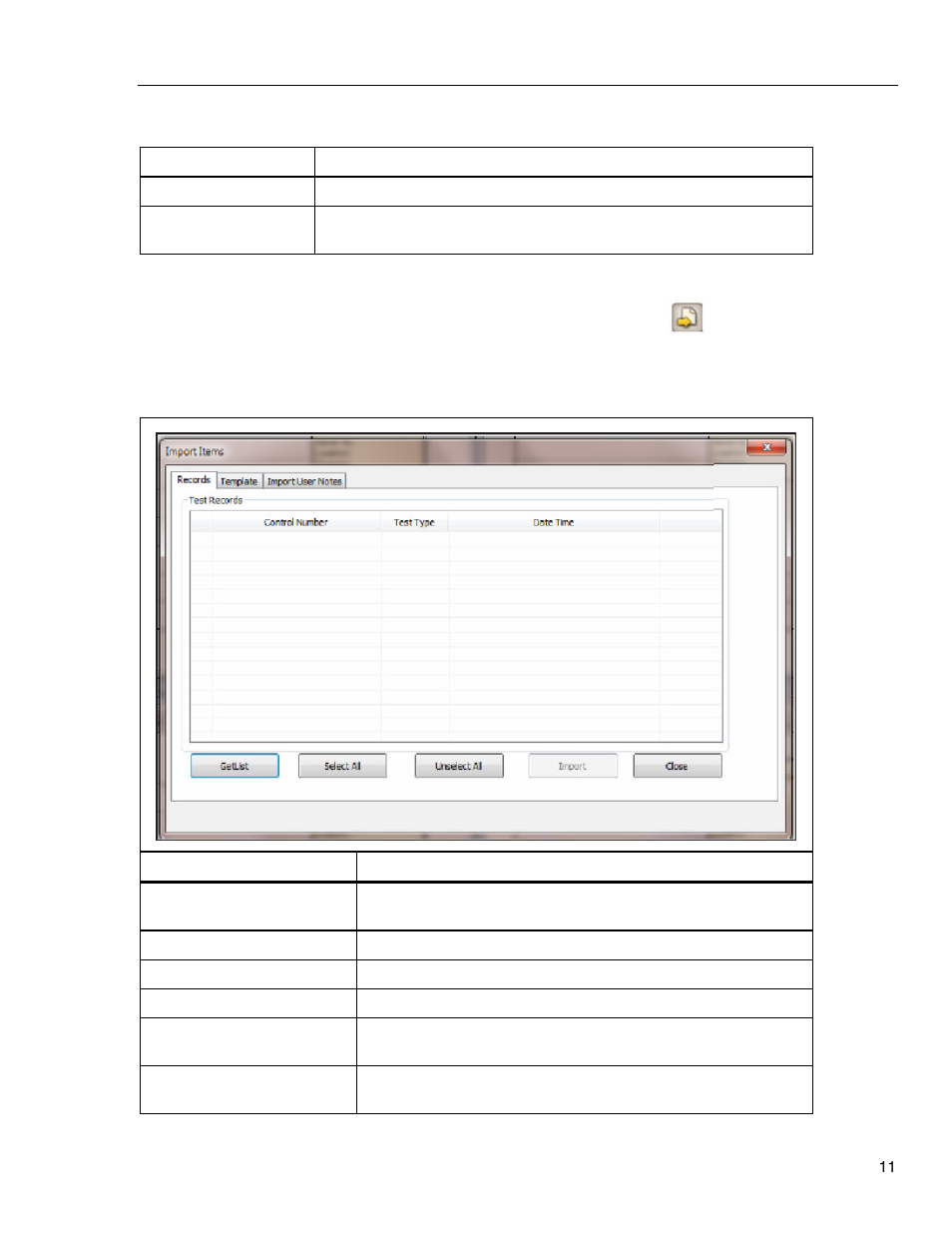 Import from the product | Fluke Biomedical HydroGraph User Manual | Page 19 / 20