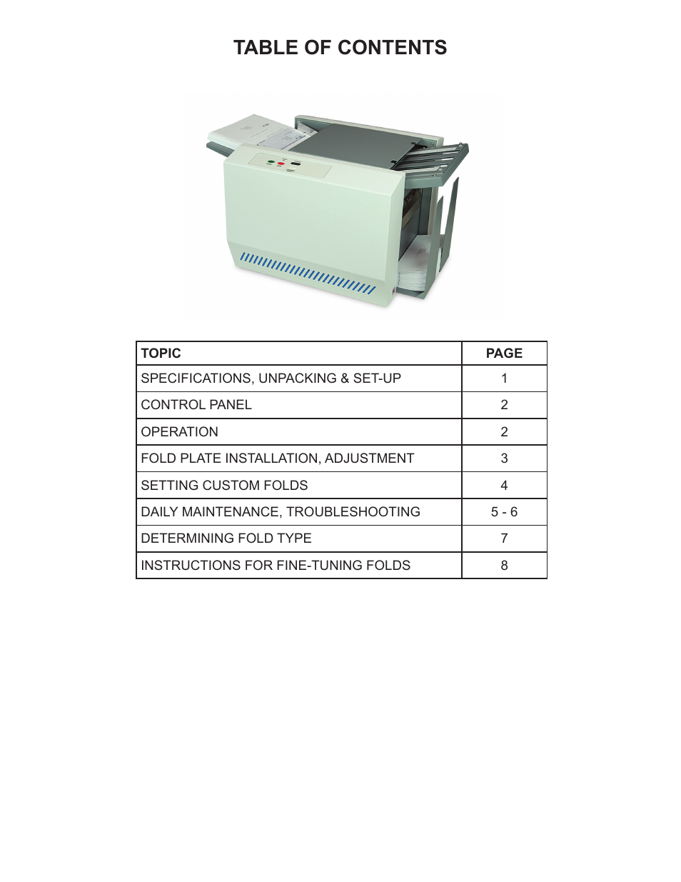 Formax FD 1402 User Manual | Page 3 / 12