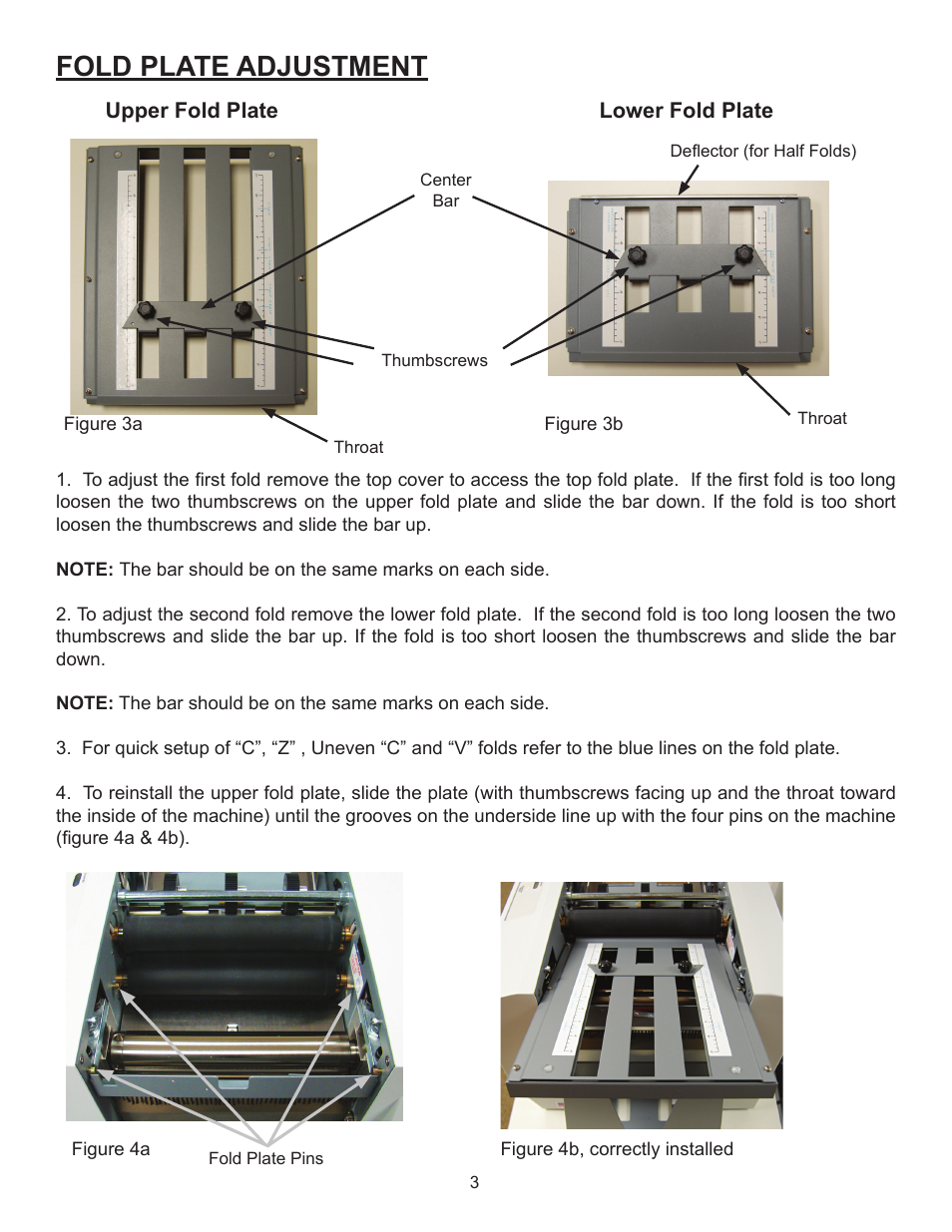 Fold plate adjustment | Formax FD 1402 User Manual | Page 7 / 12