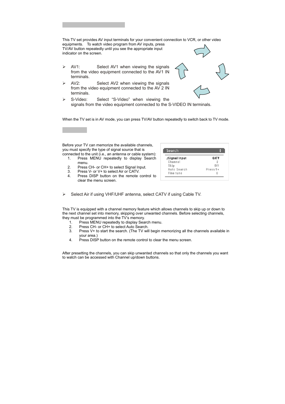 Curtis TV2010 User Manual | Page 9 / 14