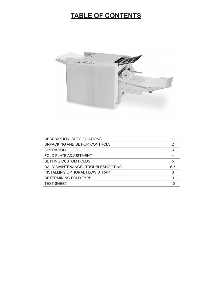 Formax FD 1500 Plus User Manual | Page 3 / 14