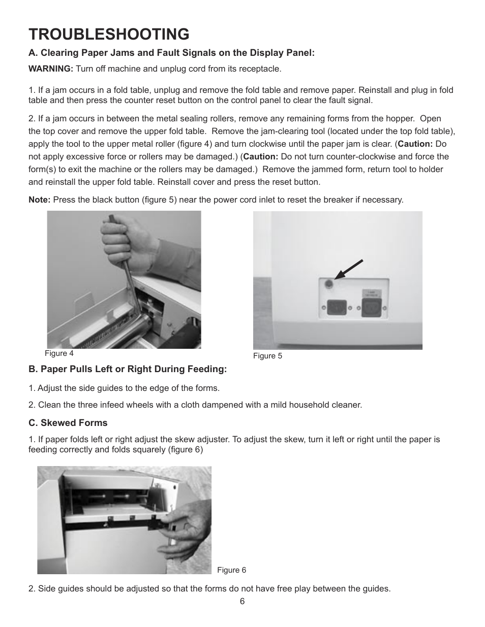 Troubleshooting | Formax FD 2052 Operator Manual, 4th Edition User Manual | Page 8 / 12