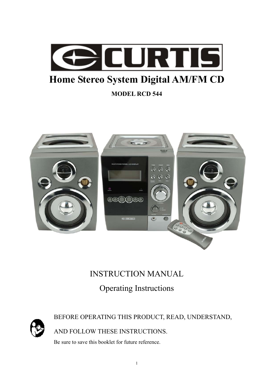 Curtis RCD544 User Manual | 10 pages