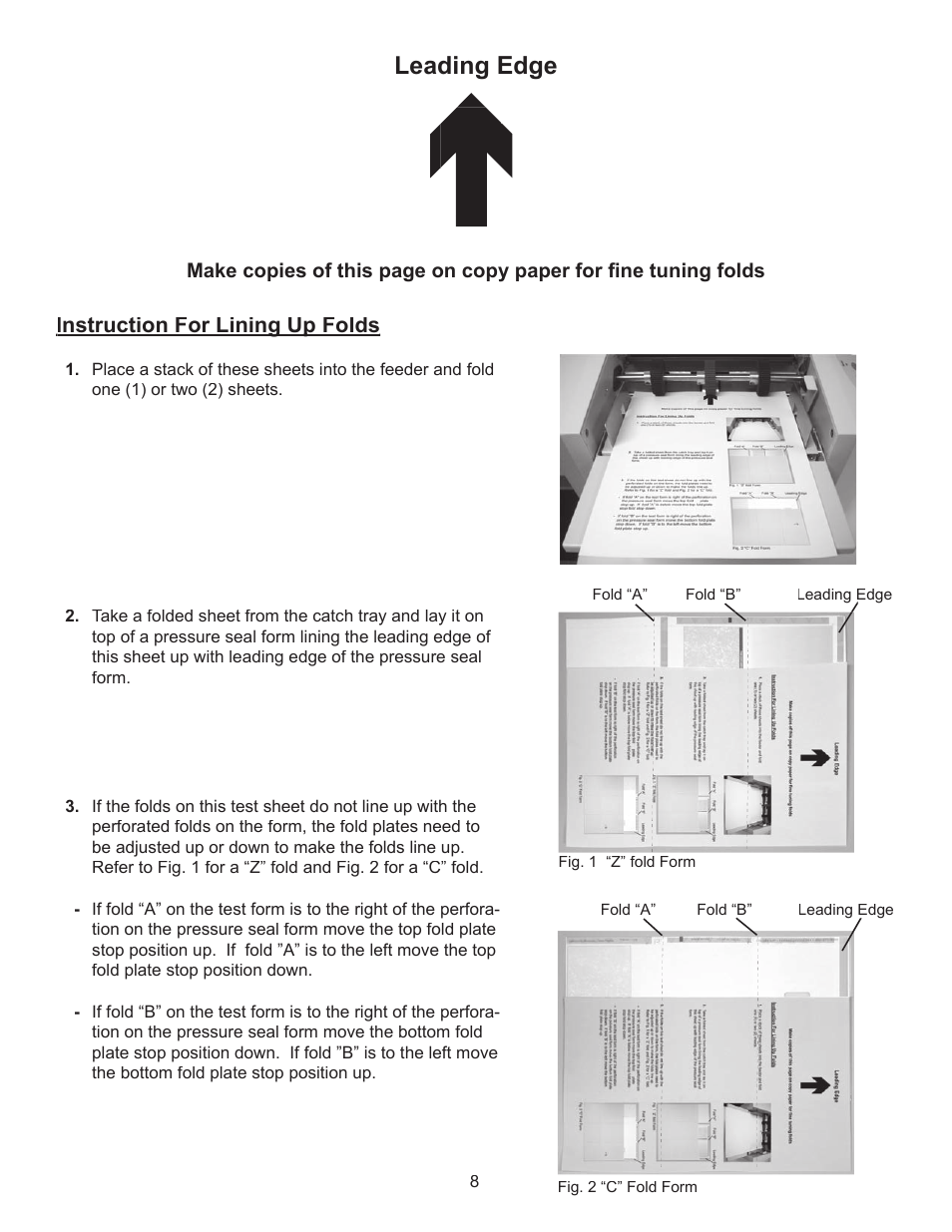 Formax FD 2052 Quick Setup Guide & Test Sheet User Manual | Page 8 / 8