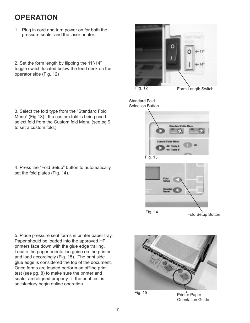 Operation | Formax FD 2052IL System User Manual | Page 11 / 18