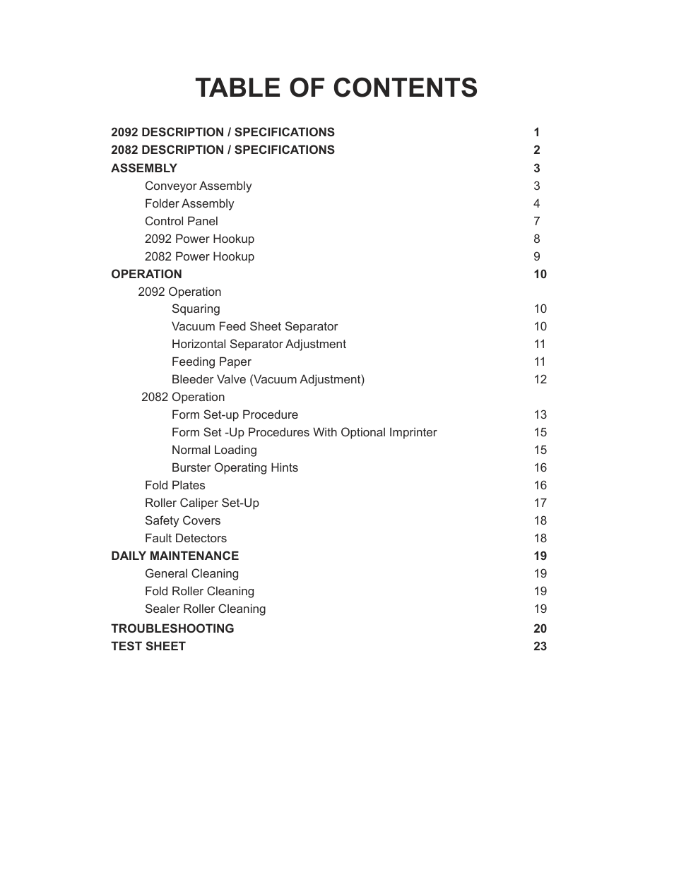 Formax FD 2092 User Manual | Page 2 / 25