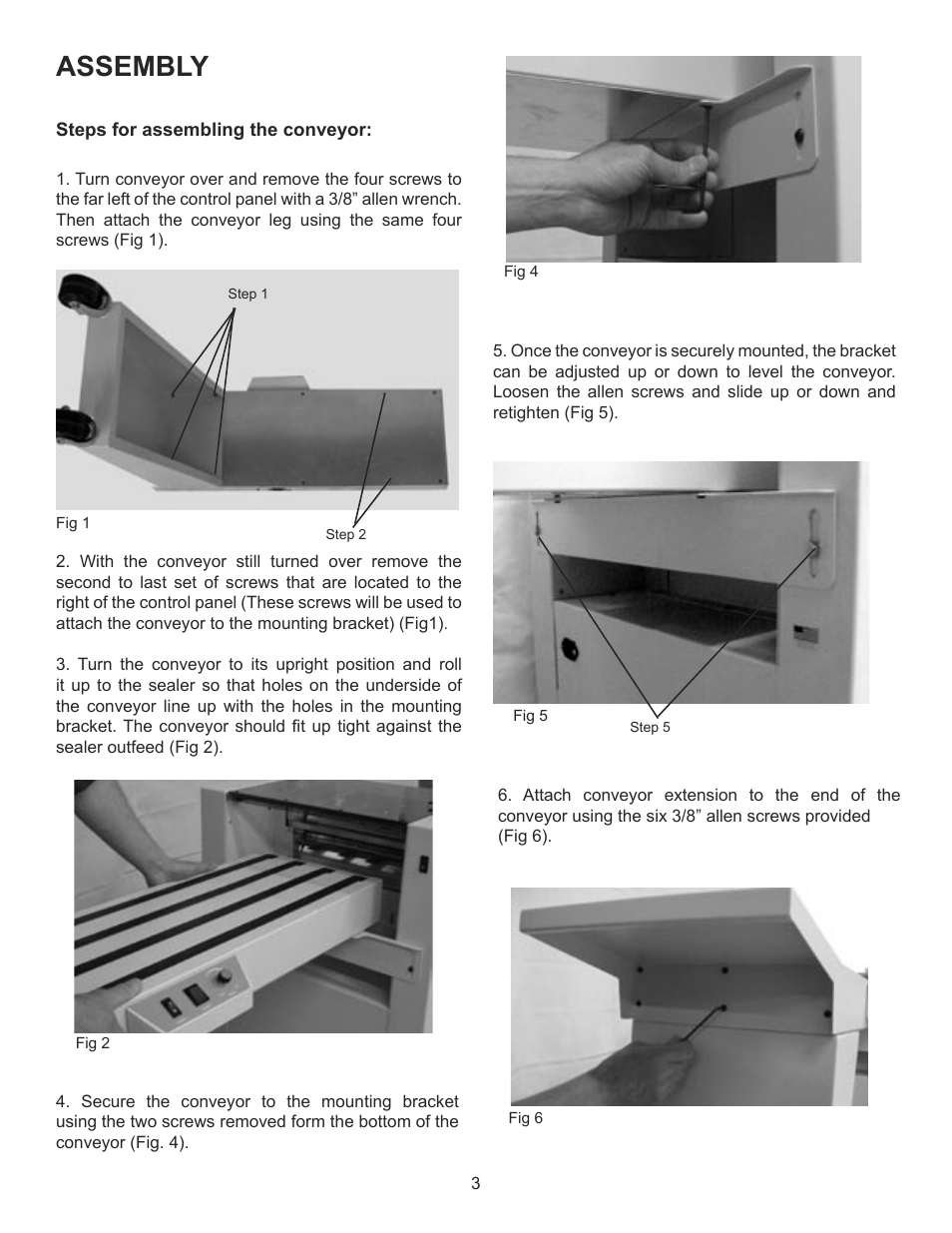 Assembly | Formax FD 2092 User Manual | Page 5 / 25