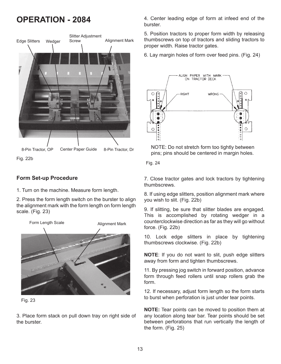 Operation - 2084 | Formax FD 2094 User Manual | Page 17 / 39