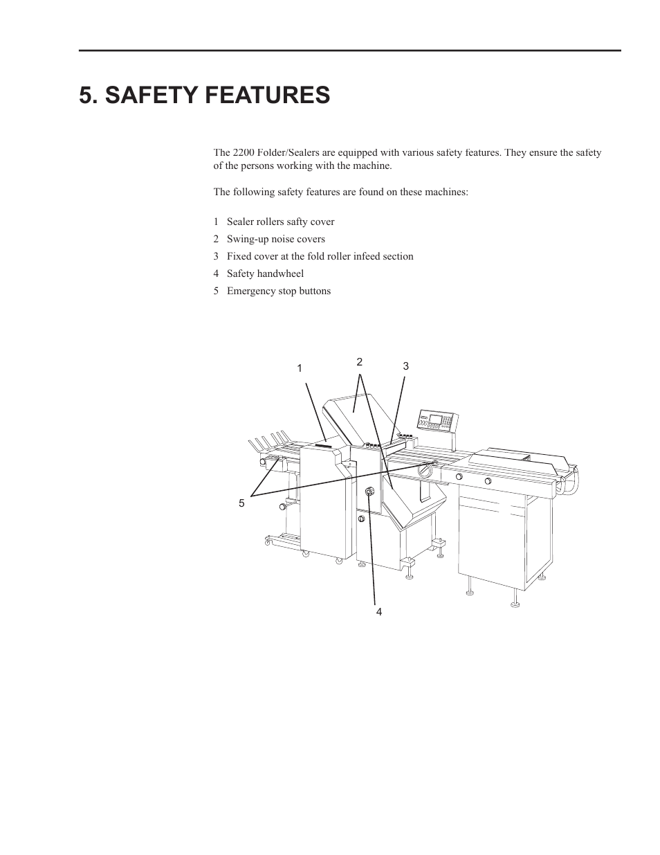 Safety features | Formax 2200 Series User Manual | Page 10 / 103