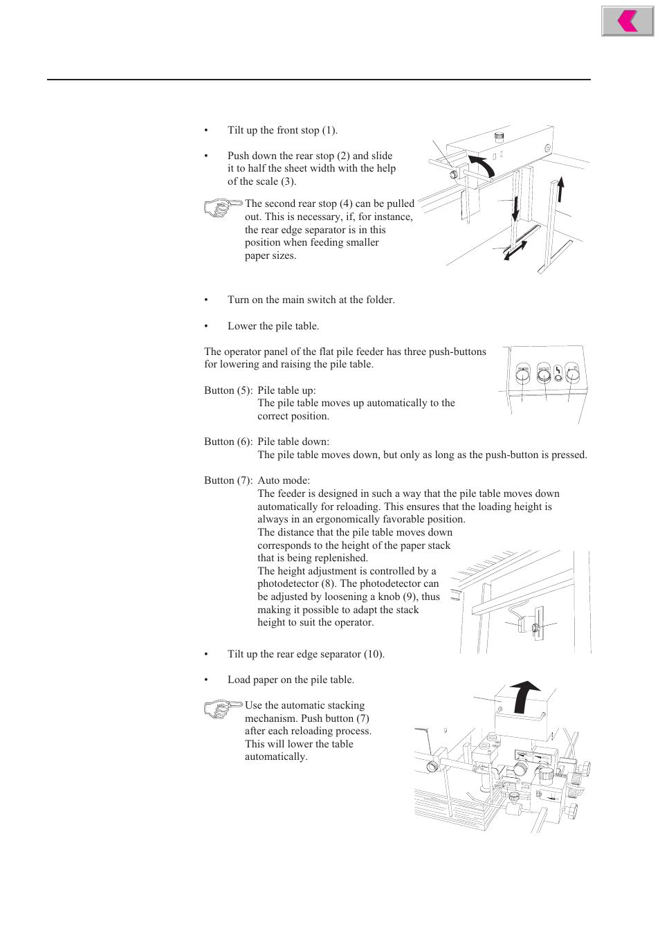 Setting the format loading the pile table | Formax 2200 Series User Manual | Page 20 / 103