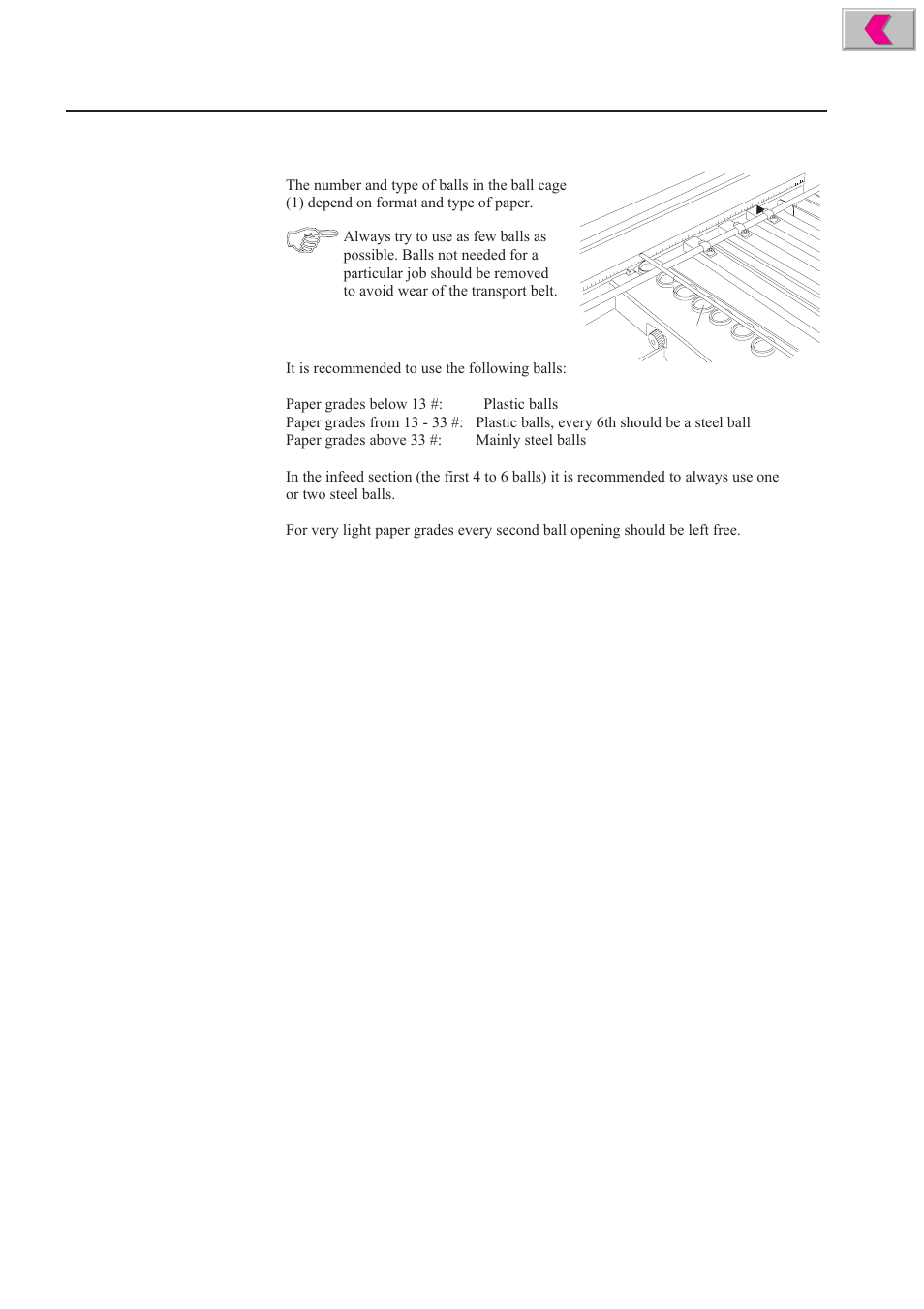 Type of balls | Formax 2200 Series User Manual | Page 30 / 103