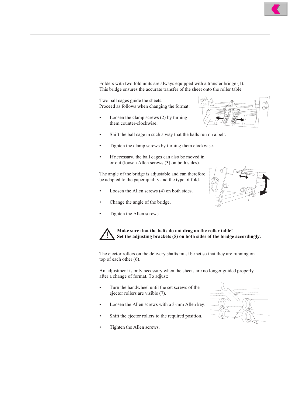 Roller table, 12 . transfer bridge | Formax 2200 Series User Manual | Page 33 / 103