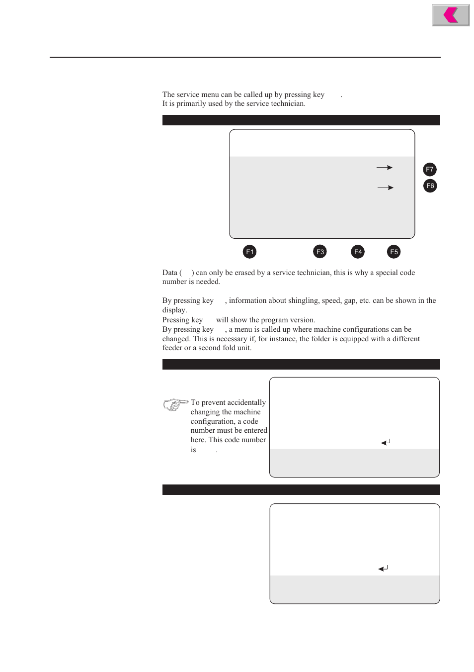 Service functions | Formax 2200 Series User Manual | Page 92 / 103