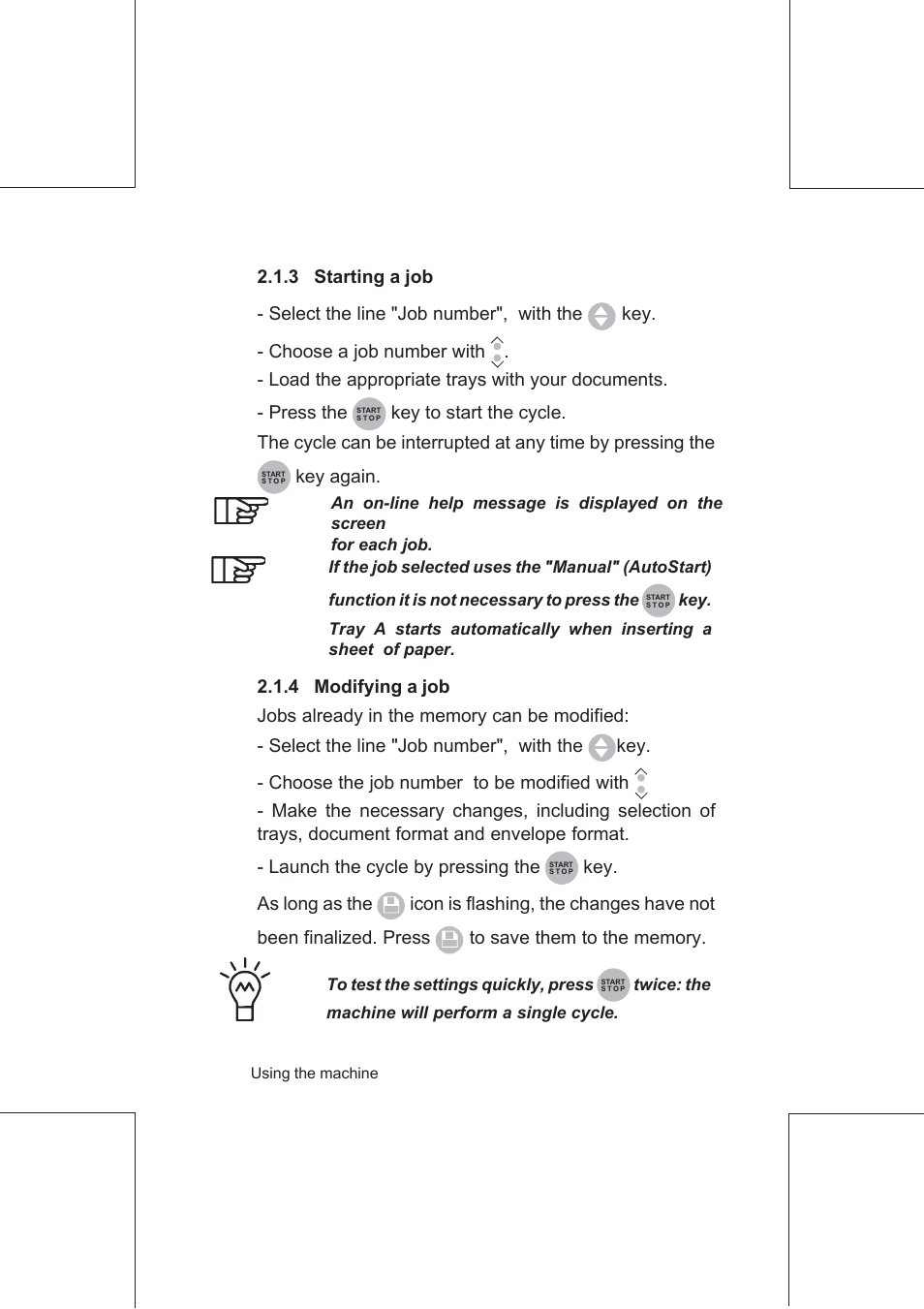 Key again | Formax FD 6100 User Manual | Page 27 / 75