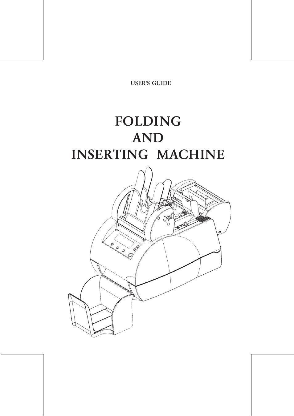 Folding and inserting machine | Formax FD 6100 User Manual | Page 74 / 75