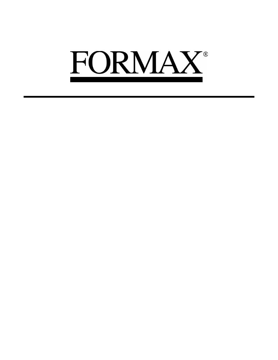 Formax FD 6102 User Manual | 35 pages