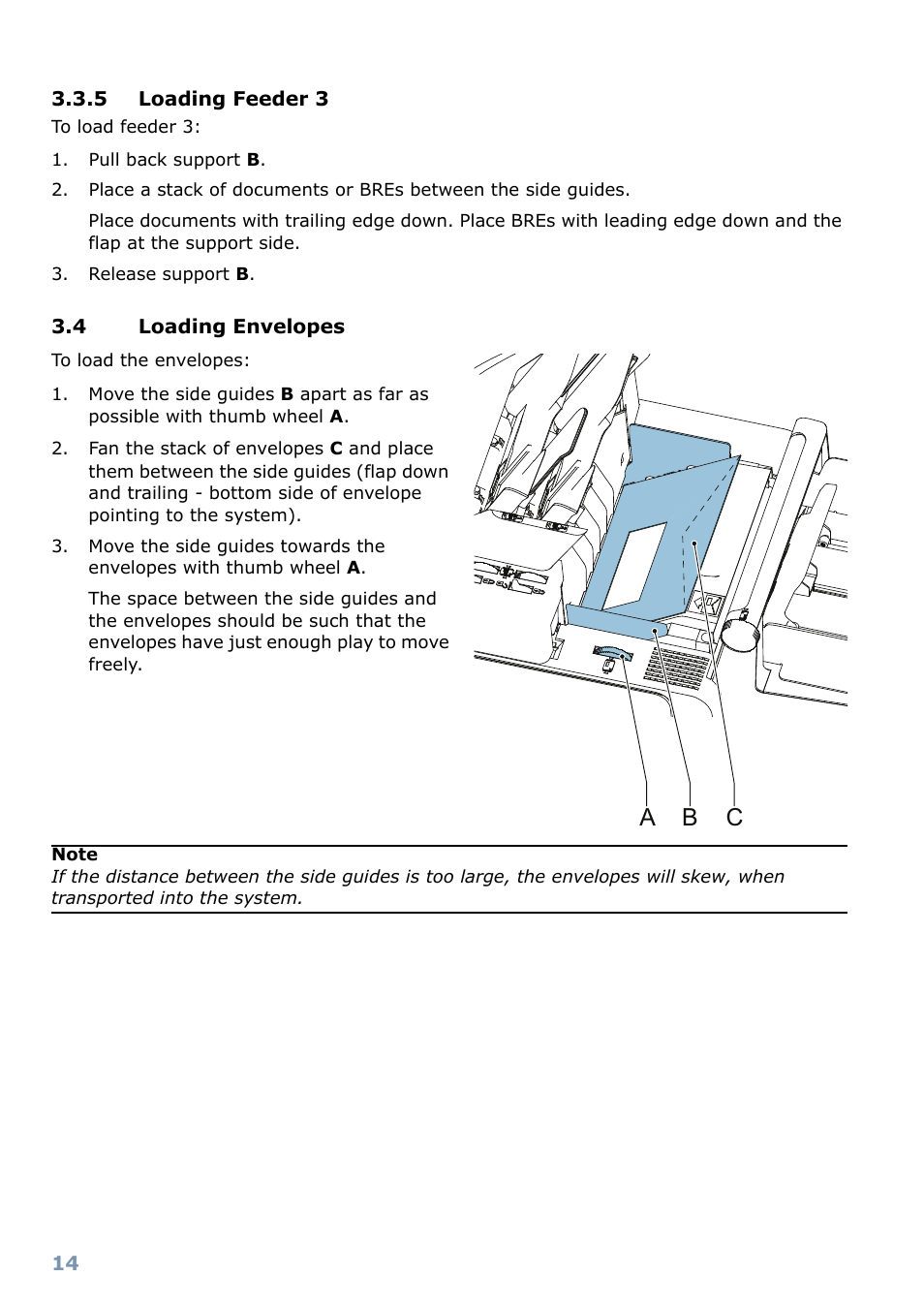 Loading envelopes, Ba c | Formax FD 6102 User Manual | Page 15 / 35