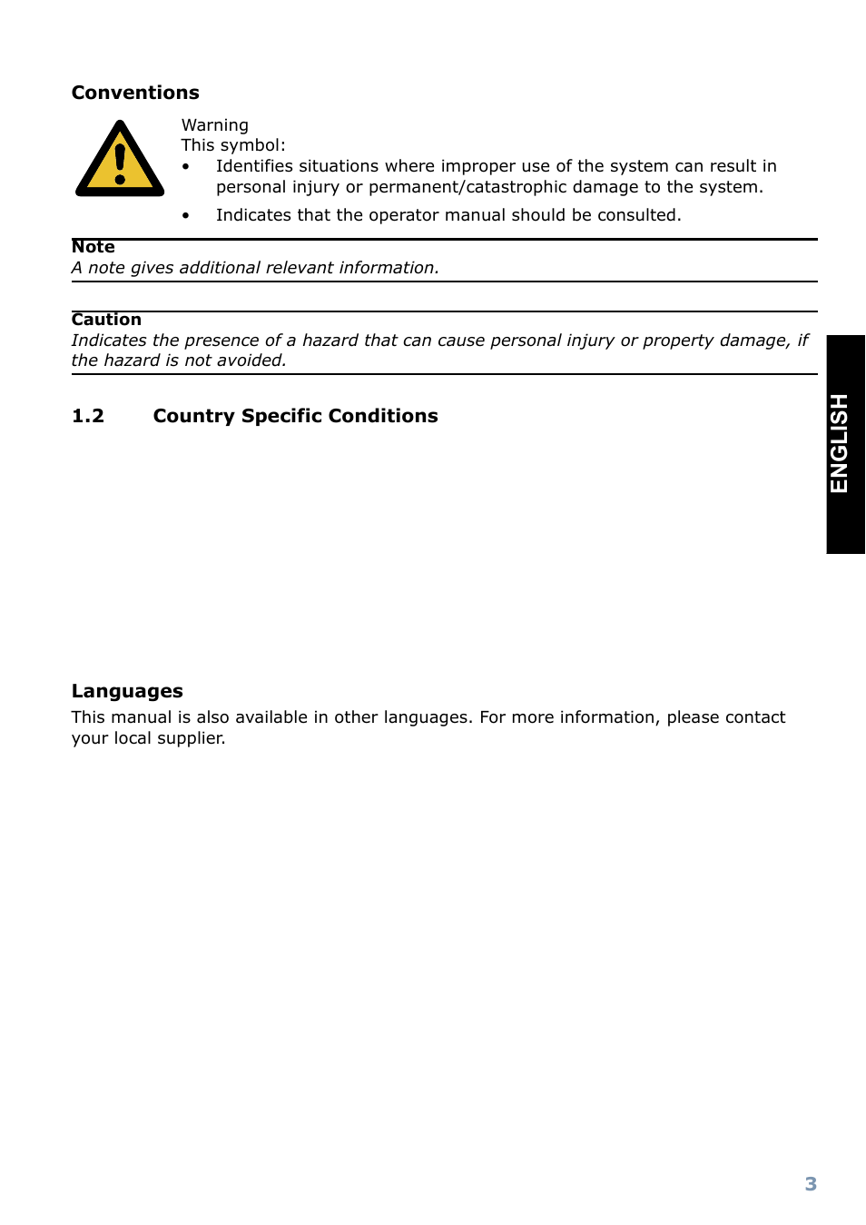 Country specific conditions, Englis h | Formax FD 6102 User Manual | Page 4 / 35