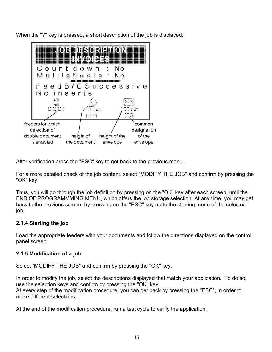 Formax 6200 (600) Series User Manual | Page 21 / 59