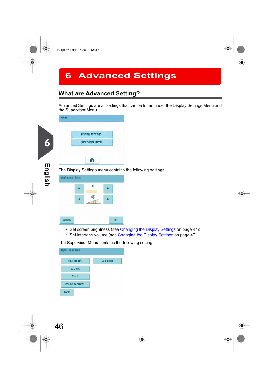 Advanced settings, What are advanced setting, Advanced settings 6 | English | Formax 6204 Series User Manual | Page 51 / 90
