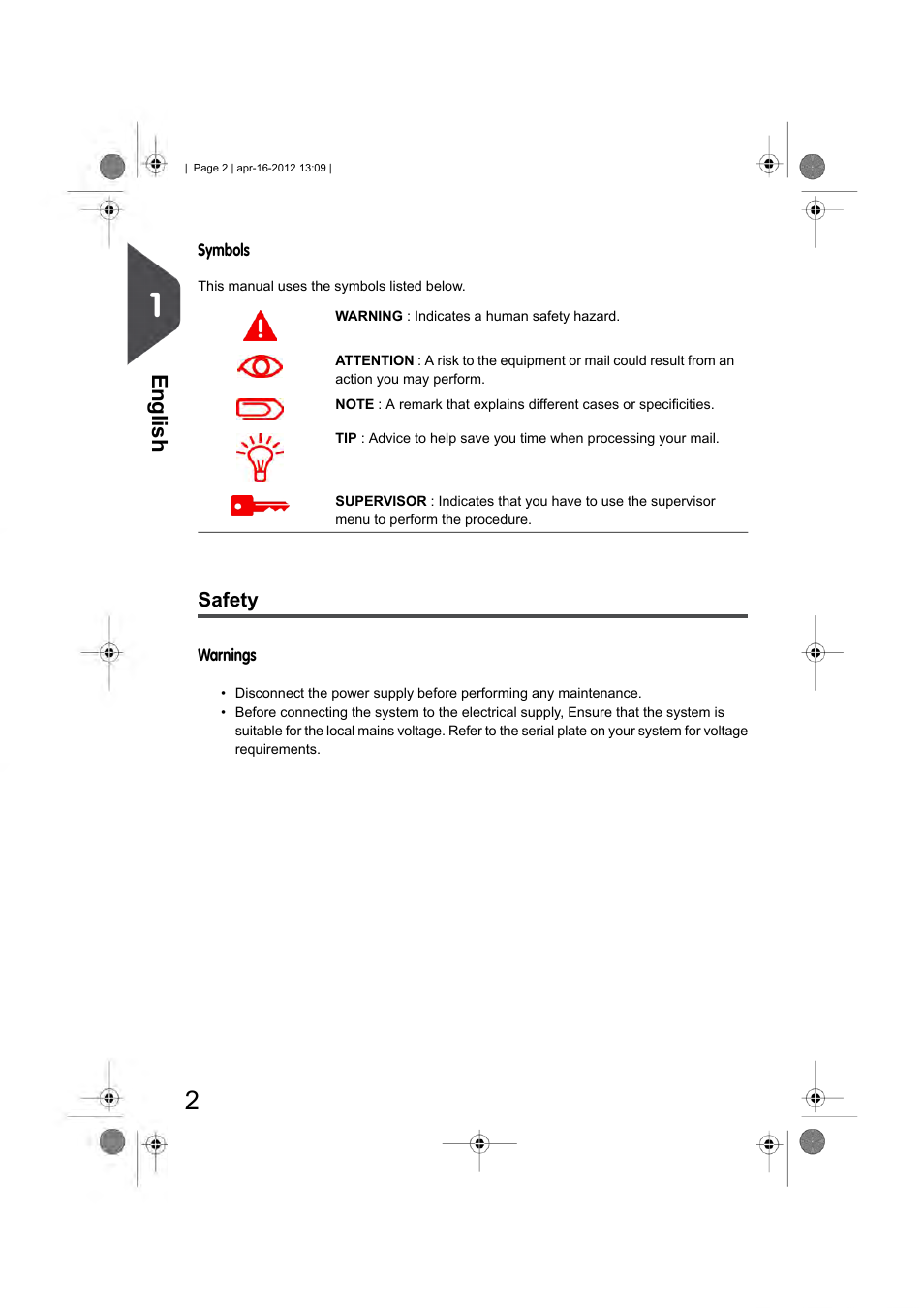 Safety, English | Formax 6204 Series User Manual | Page 7 / 90