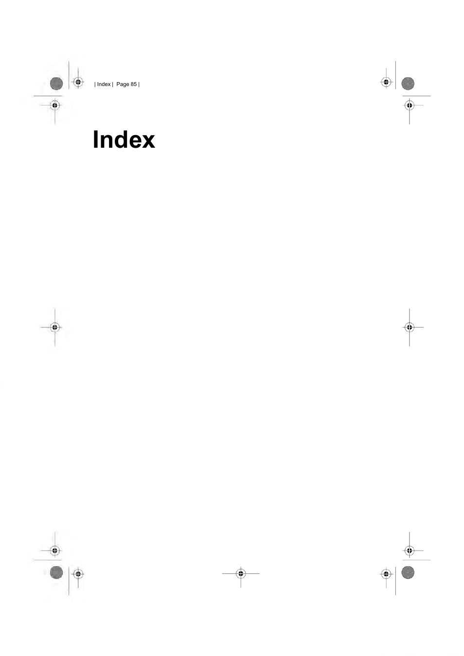 Index | Formax 6204 Series User Manual | Page 90 / 90