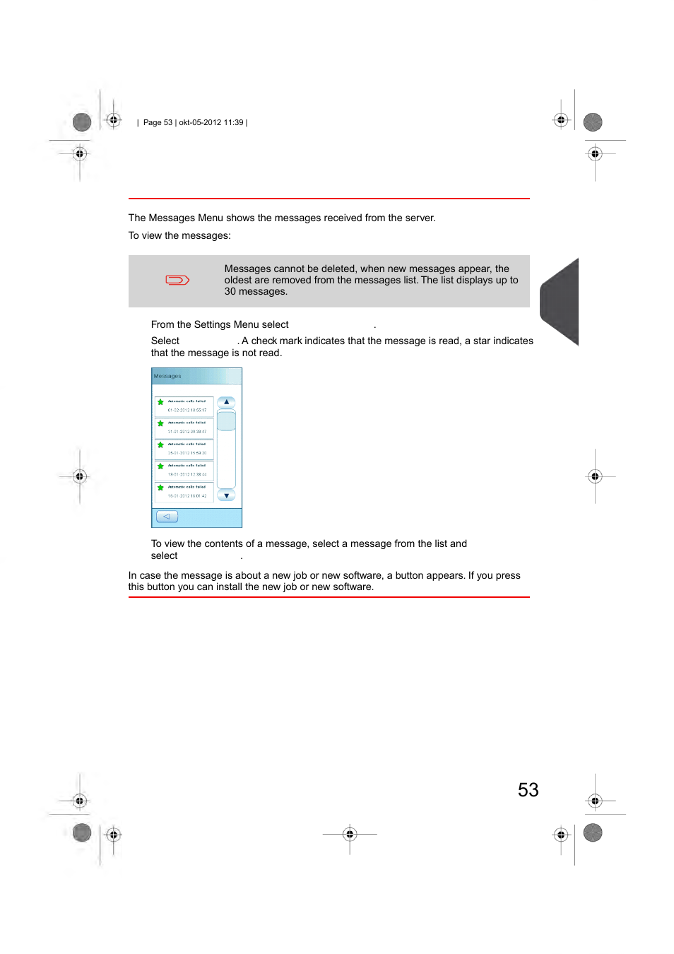 Viewing messages, English | Formax 6206 Series User Manual | Page 58 / 85