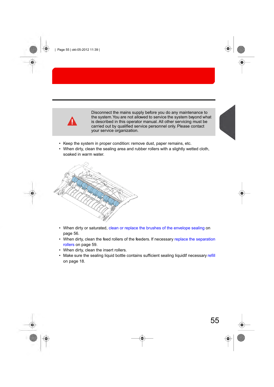 Operator maintenance, Maintenance schedule, Operator maintenance 8 | English | Formax 6206 Series User Manual | Page 60 / 85