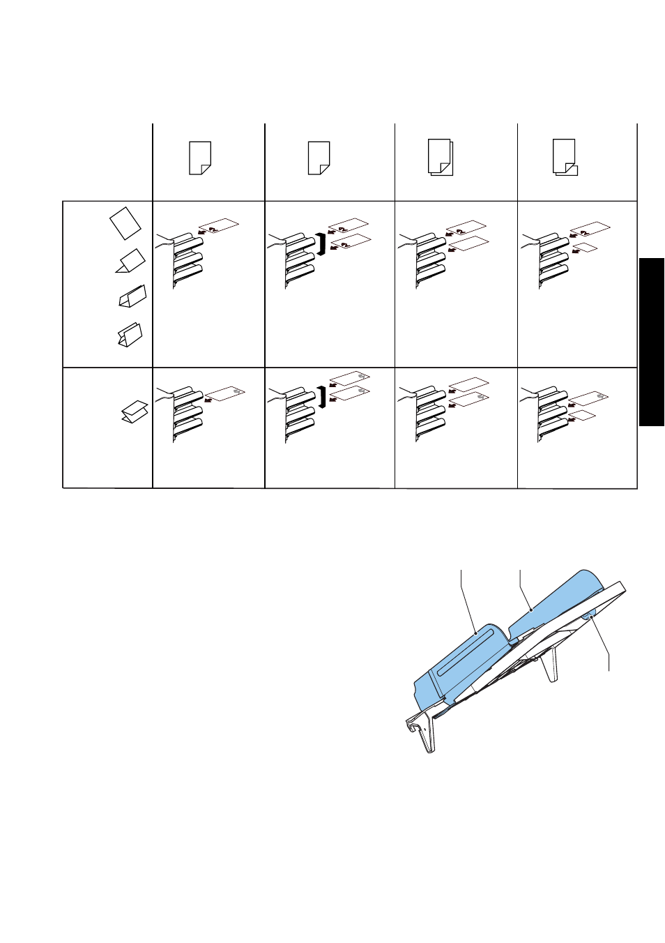 4 loading documents, Document orientation, Adjusting side guides | Document separation, Loading documents, Englis h, Bc a | Formax 6302 Series User Manual | Page 13 / 57