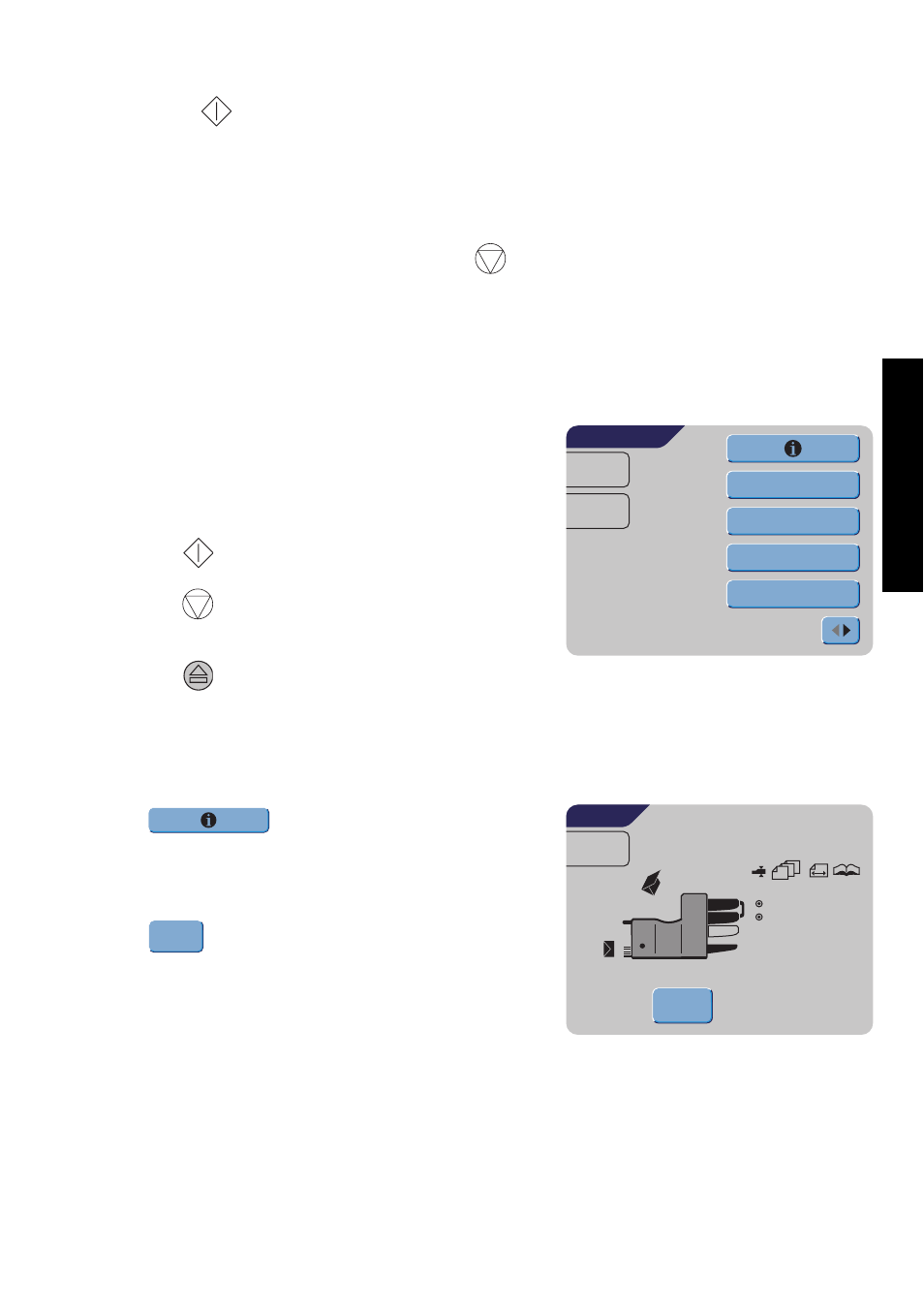 9 other menu options, Job info, Other menu options | Englis h | Formax 6302 Series User Manual | Page 19 / 57