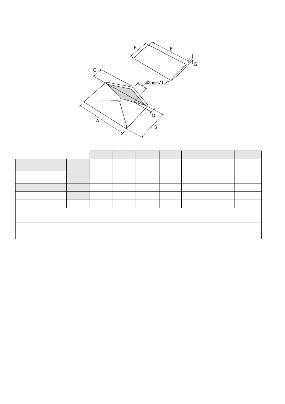 5 insert specifications, Insert specifications | Formax 6302 Series User Manual | Page 52 / 57