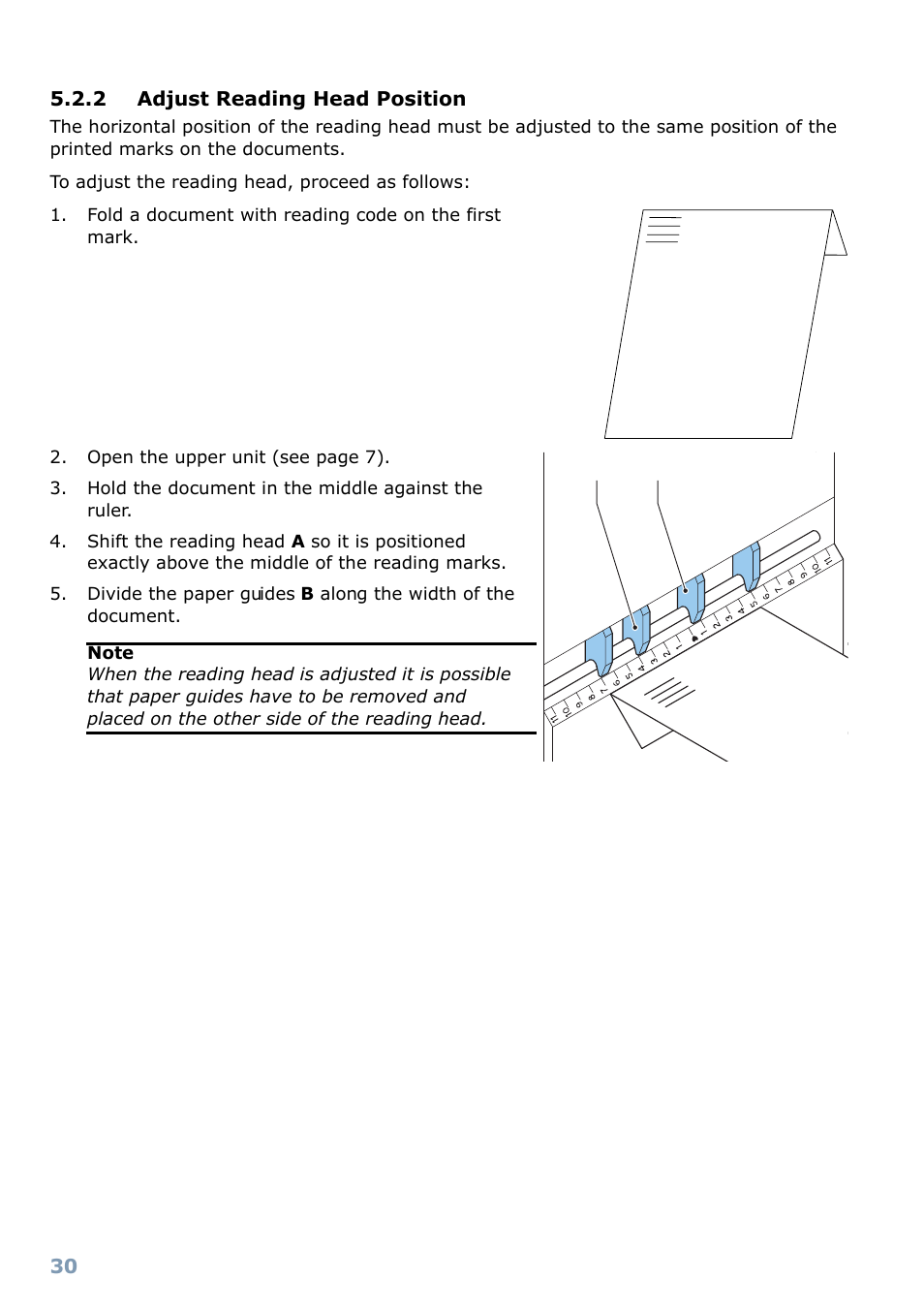 2 adjust reading head position | Formax 6304 Series User Manual | Page 32 / 64