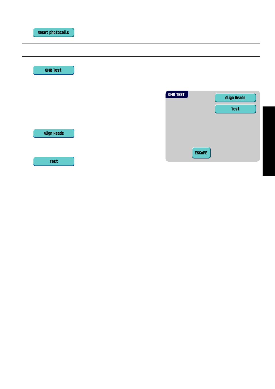Omr test, English | Formax 6402 Series User Manual | Page 21 / 75