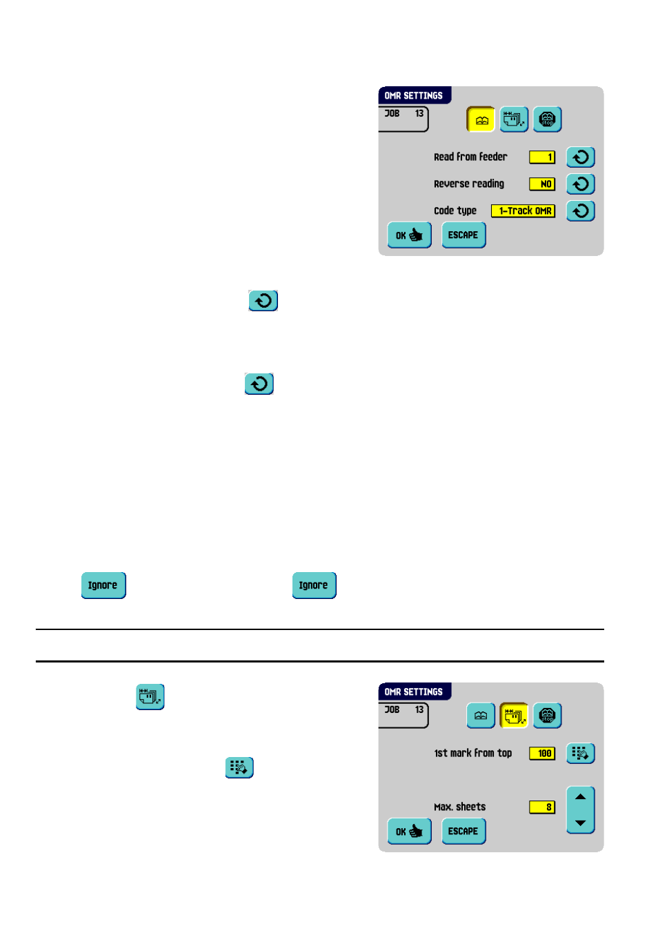 5 optical mark recognition settings (option) | Formax 6402 Series User Manual | Page 38 / 75