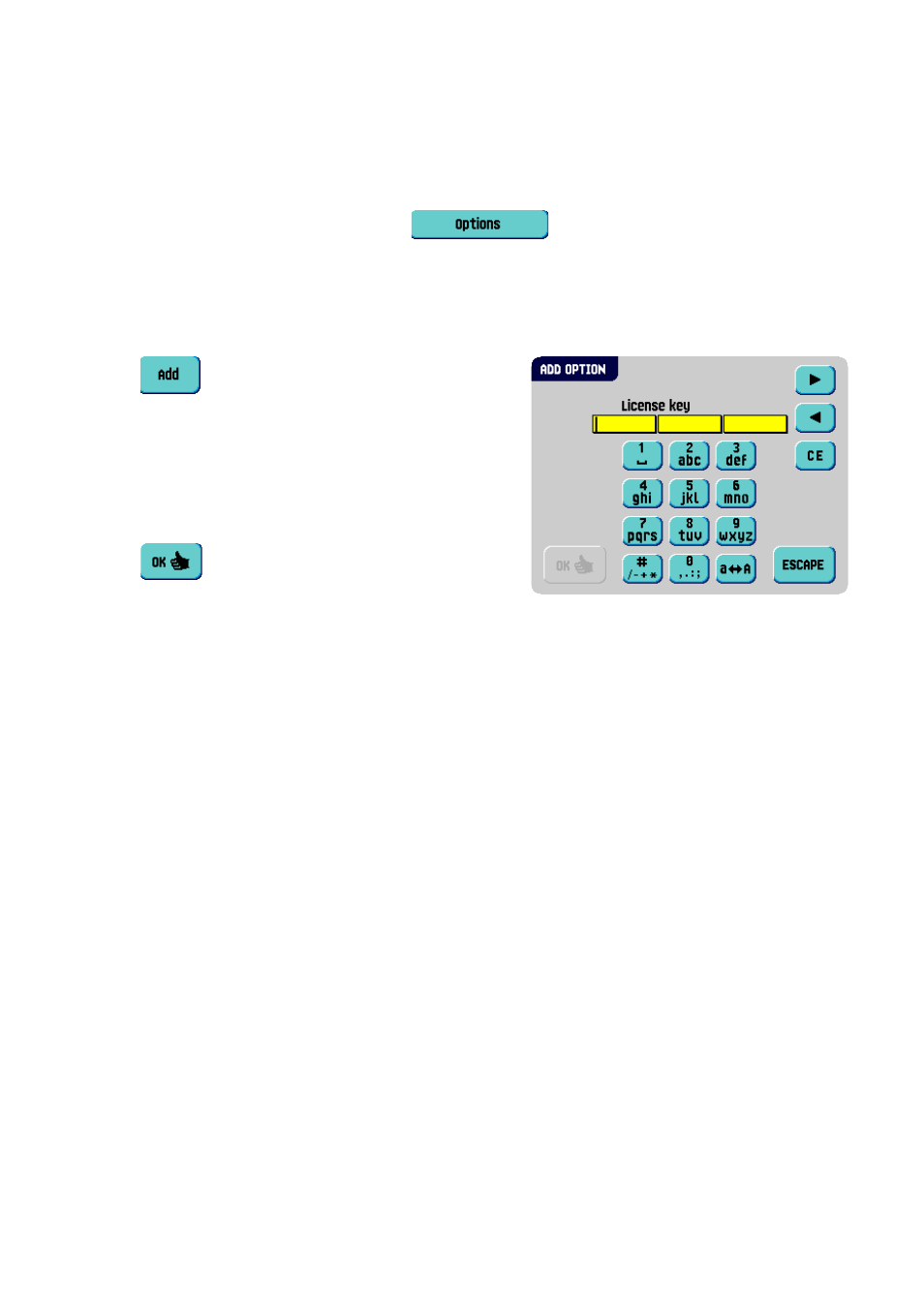 Options, 1 activate an option, 2 optical mark recognition (omr) | 1 general, Options 4.1, Activate an option, Optical mark recognition (omr) 4.2.1 general | Formax 6402 Series User Manual | Page 44 / 75