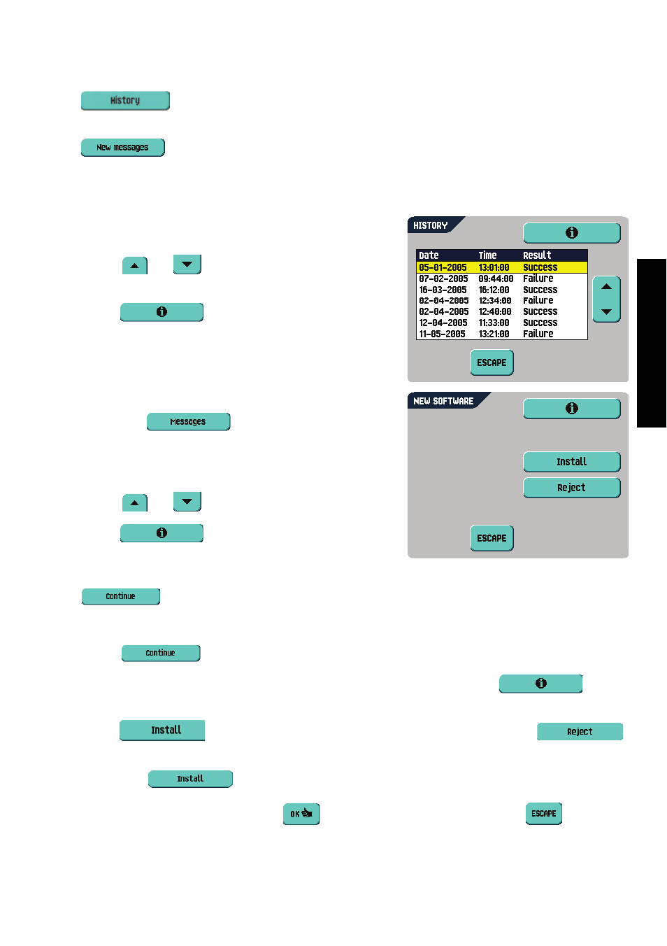 History, 4 messages, English | Formax 6402 Series User Manual | Page 51 / 75