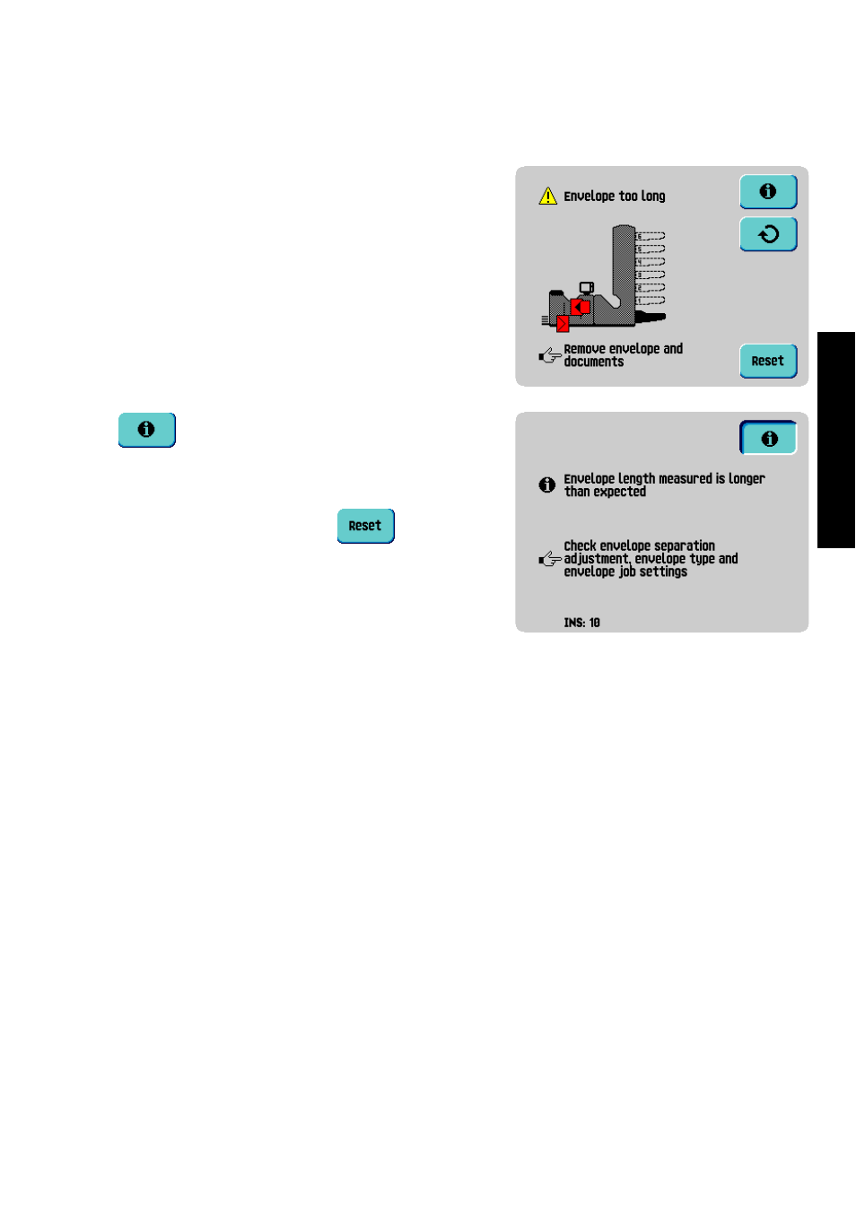Fault finding, 1 error messages, Special errors | Warning screen, Fault finding 6.1, Error messages, English | Formax 6402 Series User Manual | Page 57 / 75