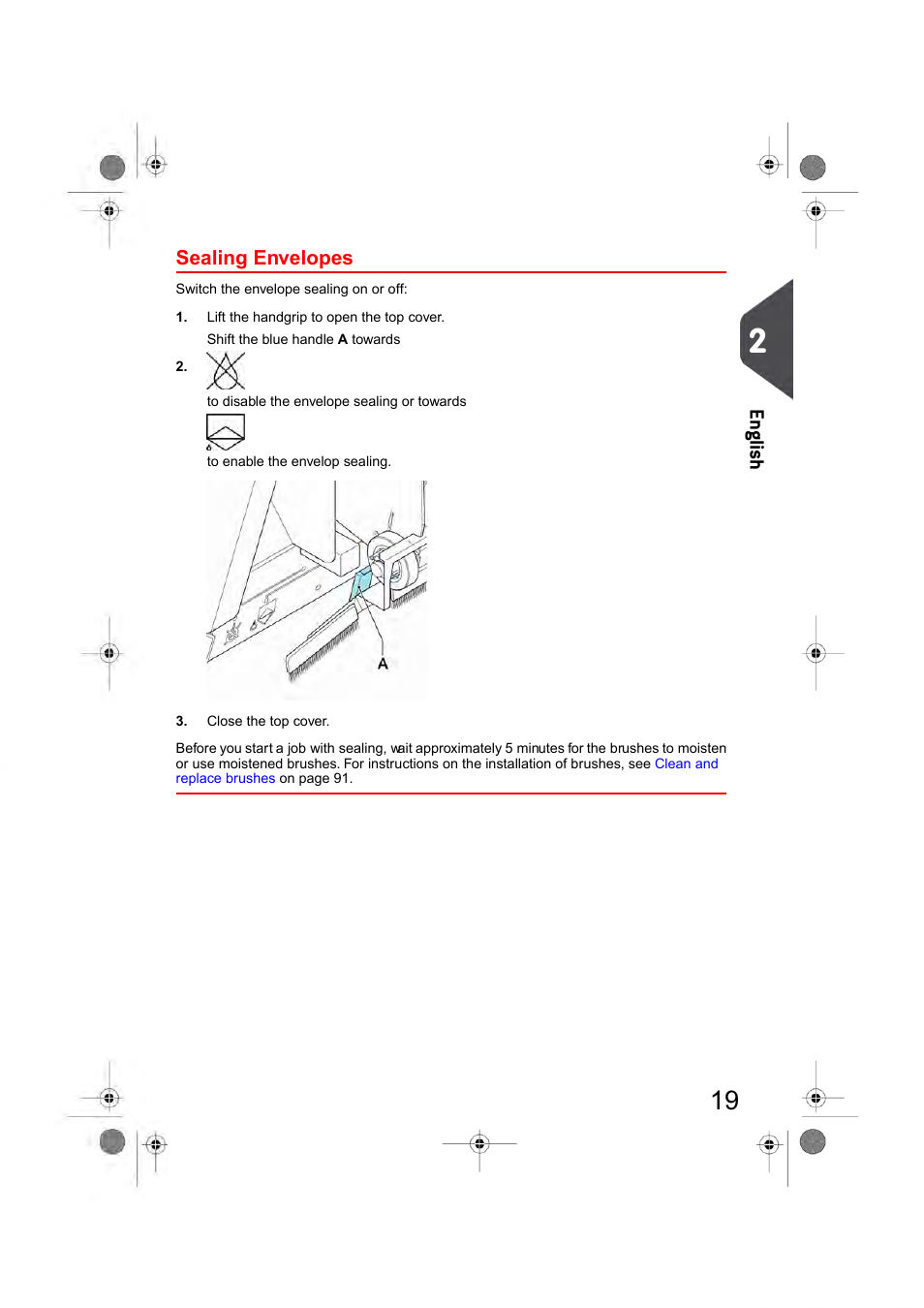 Sealing envelopes, En glish | Formax 6404 Series User Manual | Page 26 / 122