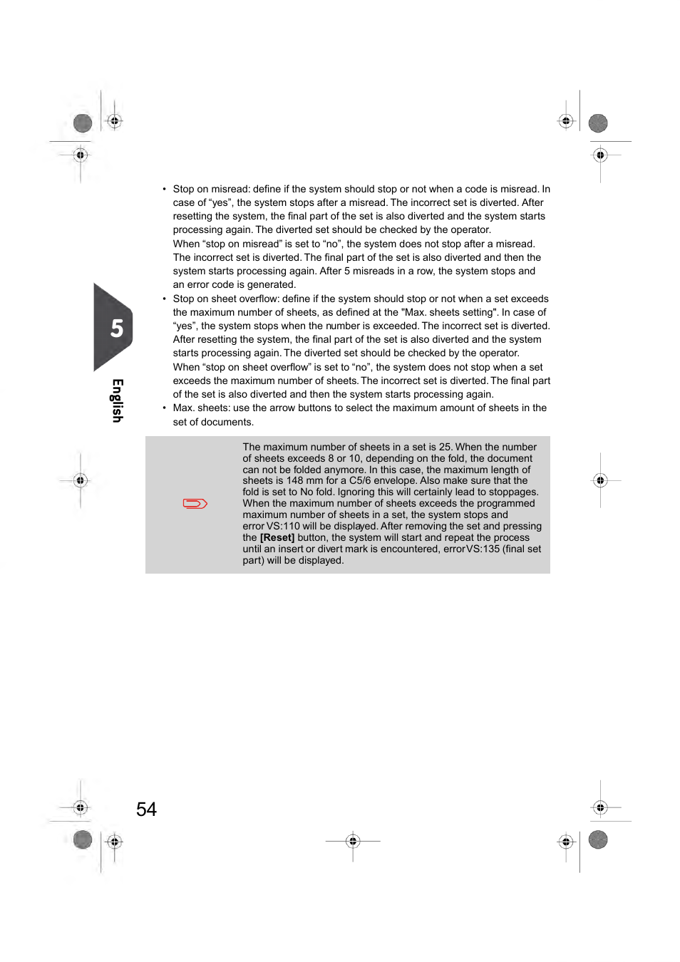 En glish | Formax 6404 Series User Manual | Page 61 / 122