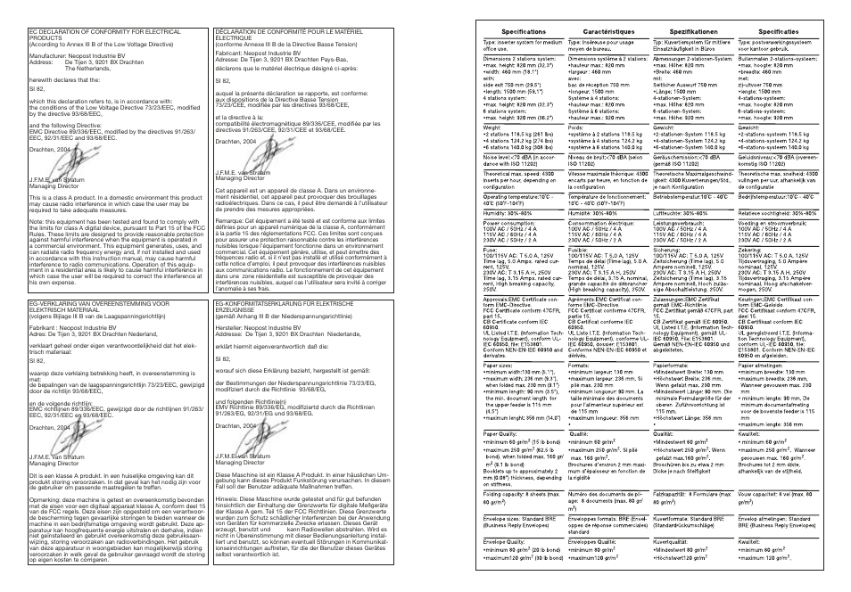 Formax 6600 Series User Manual | Page 52 / 52