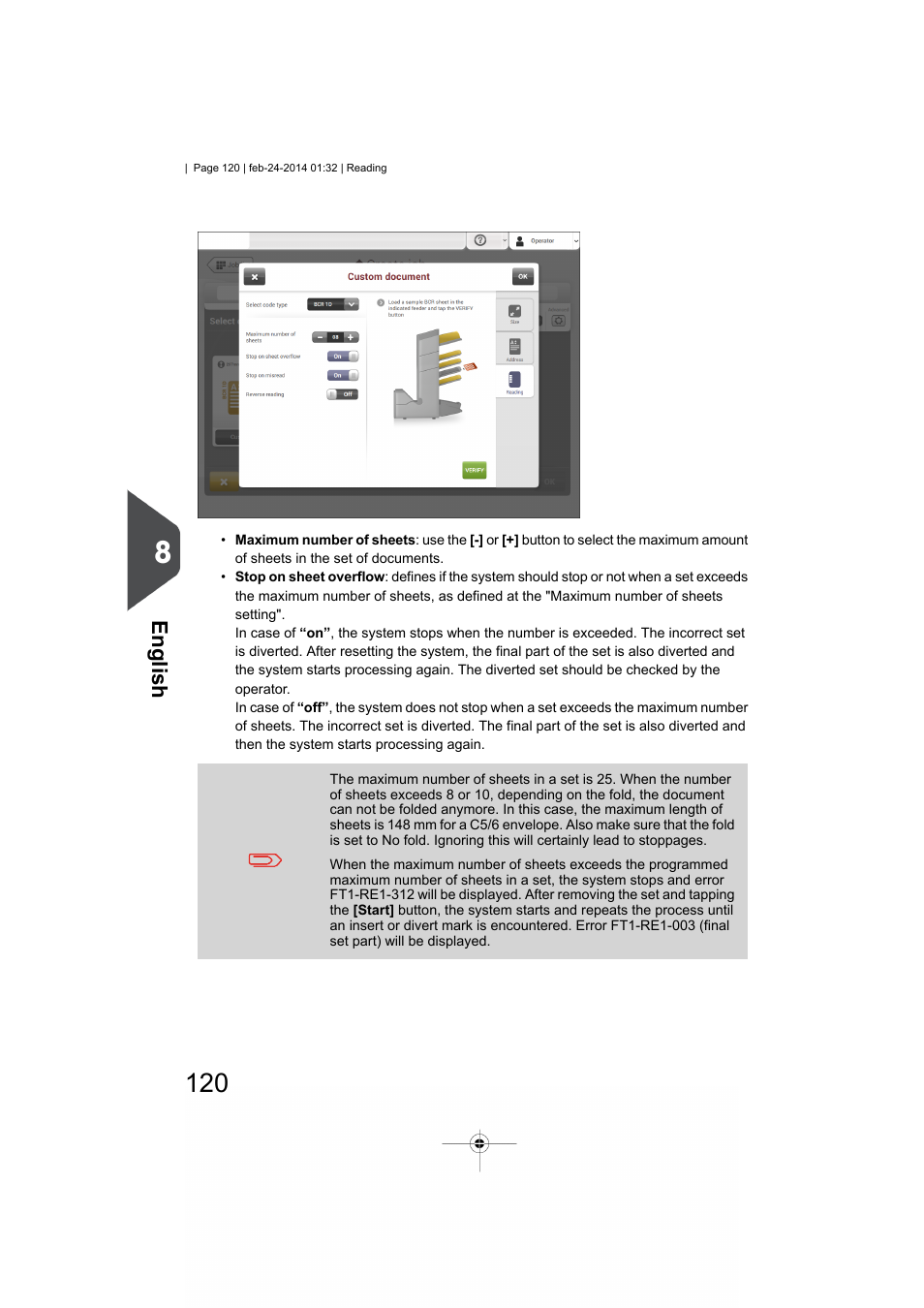 English | Formax 6606 Series User Manual | Page 124 / 159