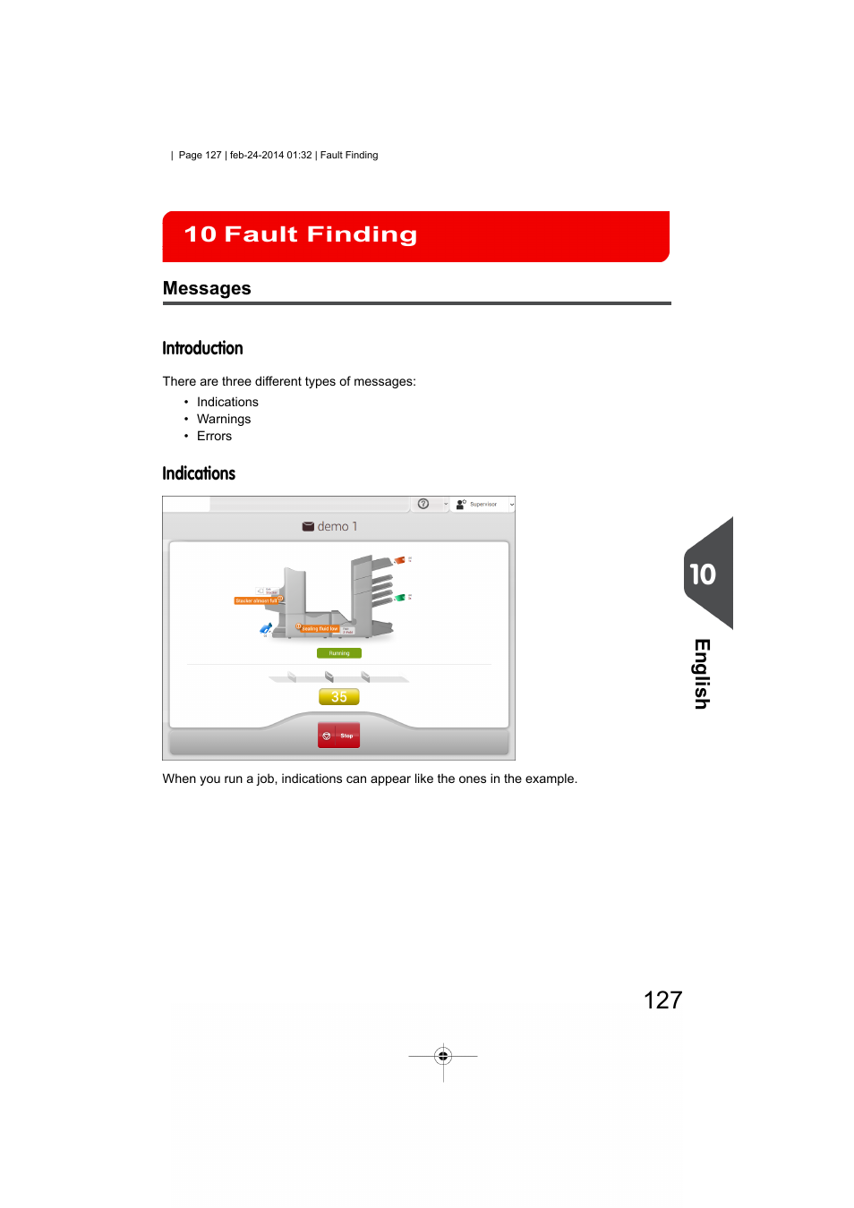 Fault finding, Messages, Fault finding 10 | Formax 6606 Series User Manual | Page 131 / 159