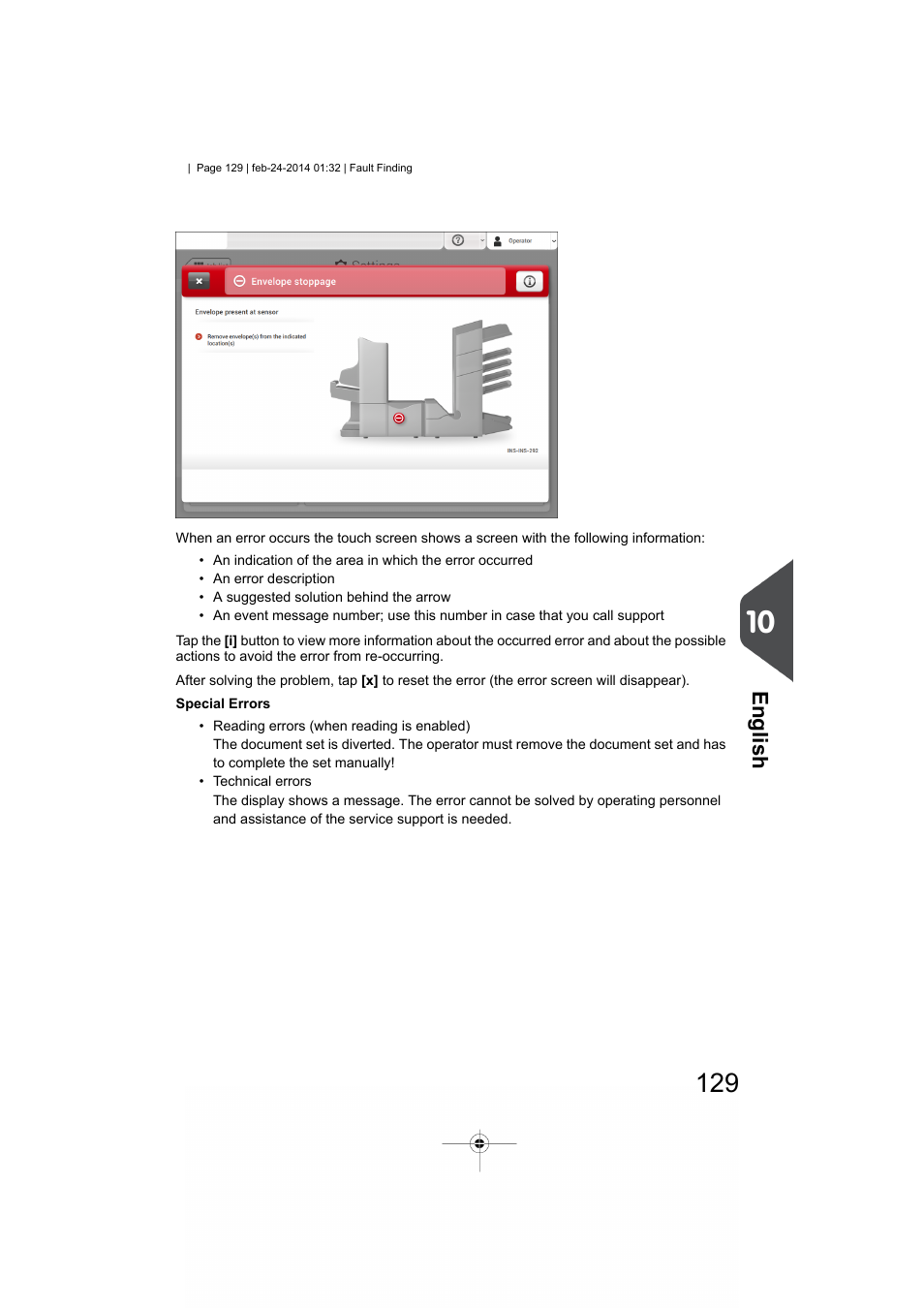 English | Formax 6606 Series User Manual | Page 133 / 159