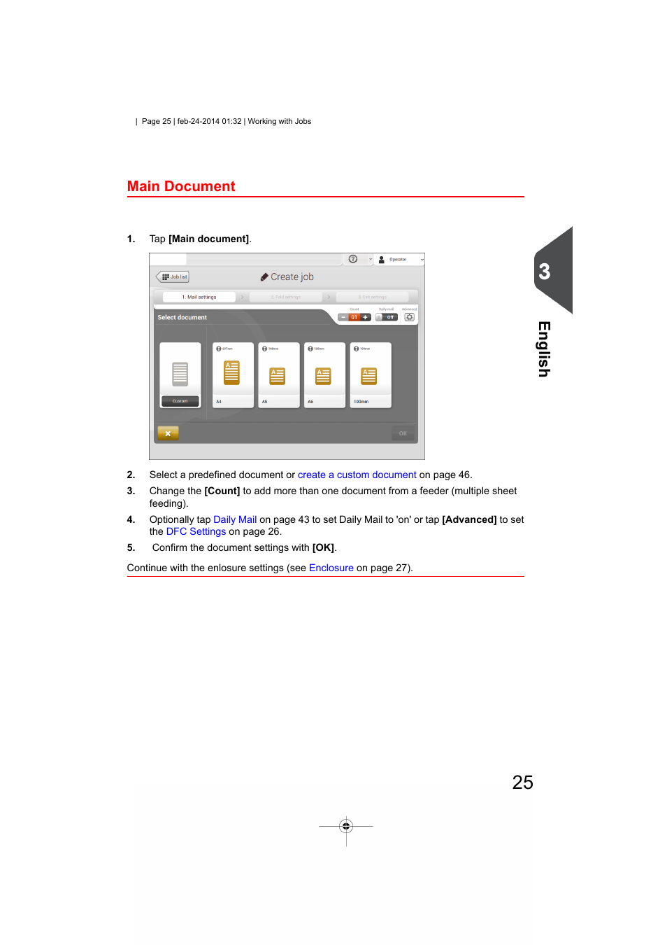 Main document, English | Formax 6606 Series User Manual | Page 29 / 159